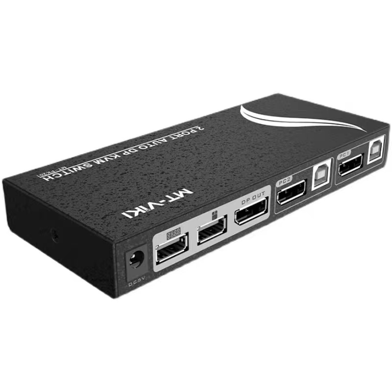 迈拓维矩 mt-viki dp kvm切换器二进一出2口高清4k@60hz屏幕键盘鼠标